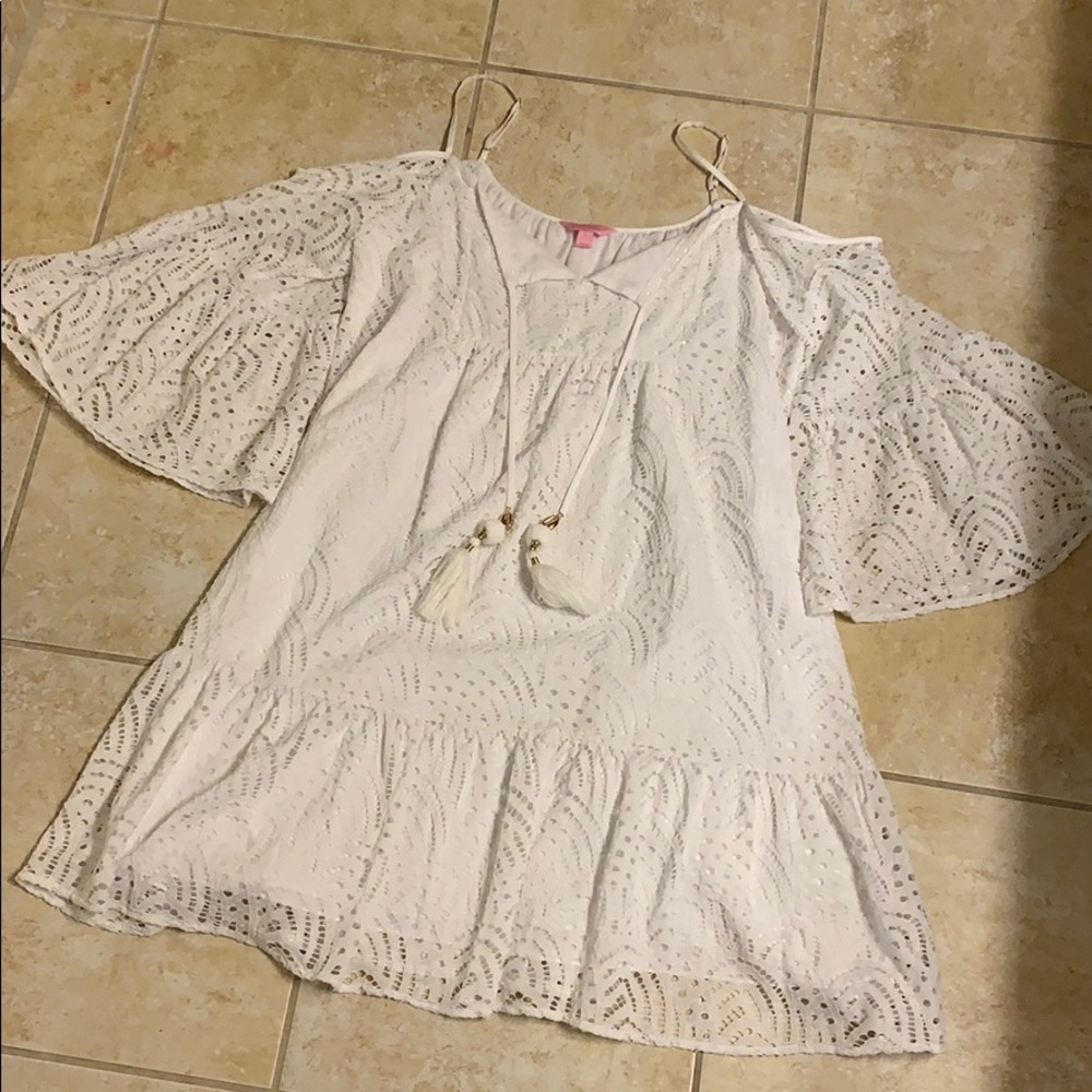 LACE COLD SHOULDER LILLY PULITZER DRESS